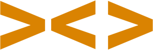 Grafische Darstellung eines Fischs durch typografische Zeichen (eckige Klammern)